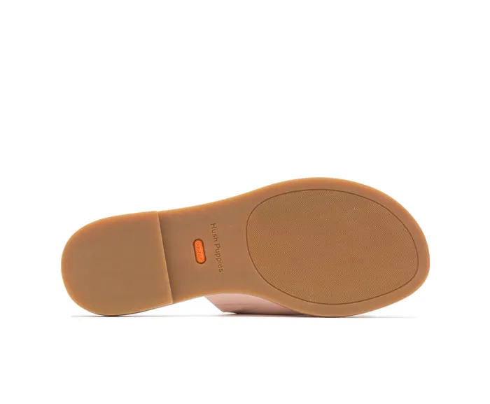 Lexi Slide Pale Rose Leather Women Sandals Hush Puppies