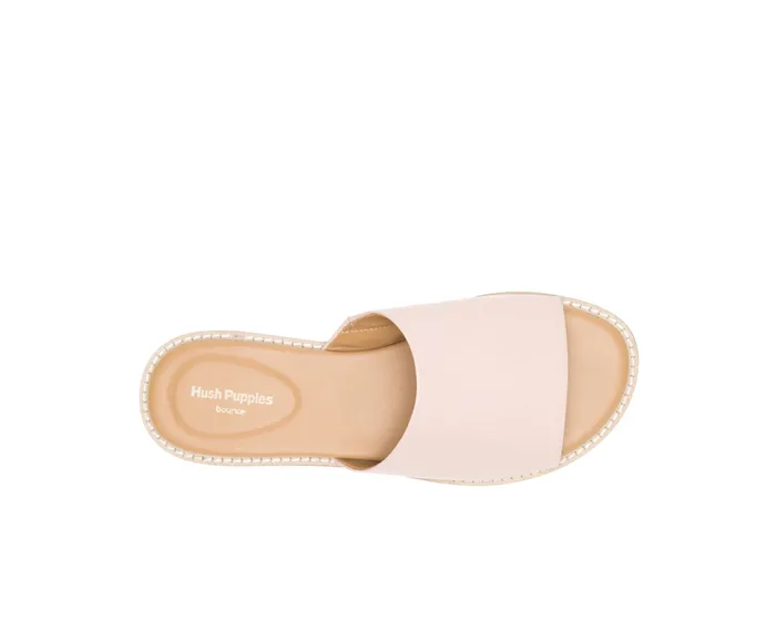 Lexi Slide Pale Rose Leather Women Sandals Hush Puppies