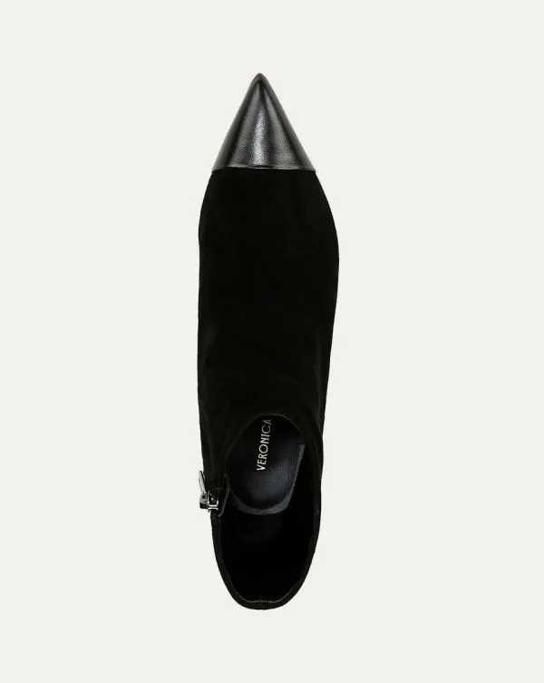 Lisa CapToe MidHeel Bootie Black Women Veronica Beard Shoes Lisa CapToe MidHeel Bootie Black Women Veronica Beard Shoes