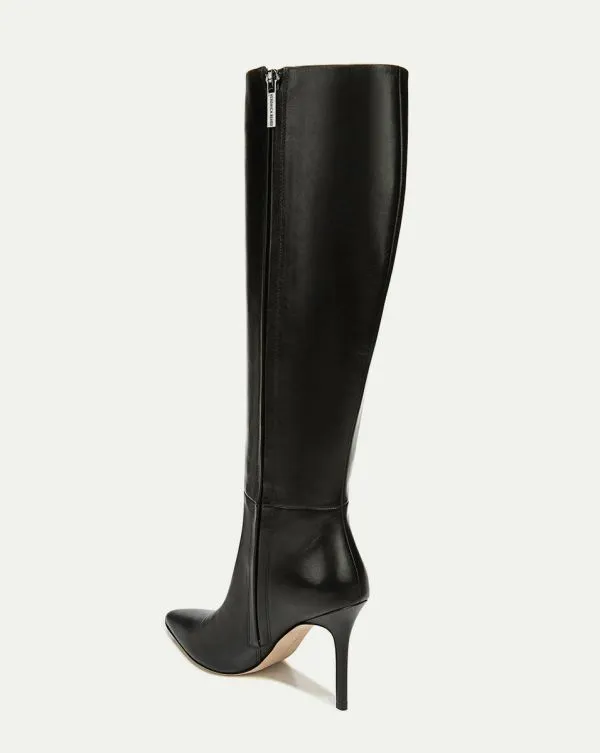 Lisa Leather Tall Boot Black Women Veronica Beard Shoes Lisa Leather Tall Boot Black Women Veronica Beard Shoes
