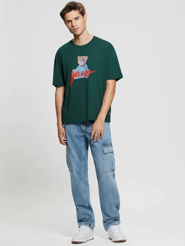 Logo Bear Tee Dark Jade Multi TShirts and Tanks GUESS Men Logo Bear Tee Dark Jade Multi TShirts and Tanks GUESS Men