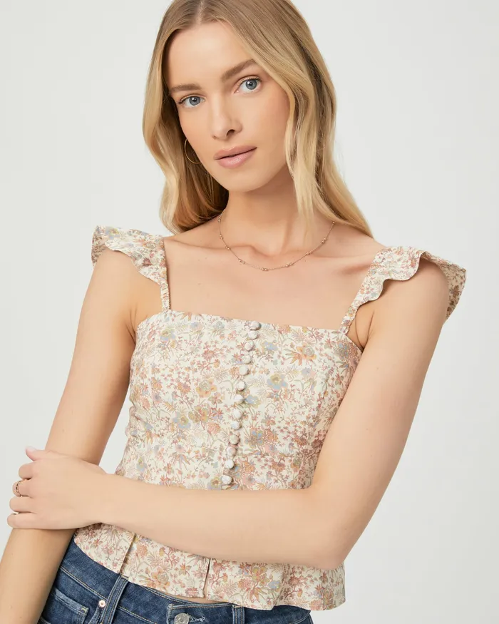 Luce Top 8211 Ivory Multi Tops and Blouses PAIGE Women