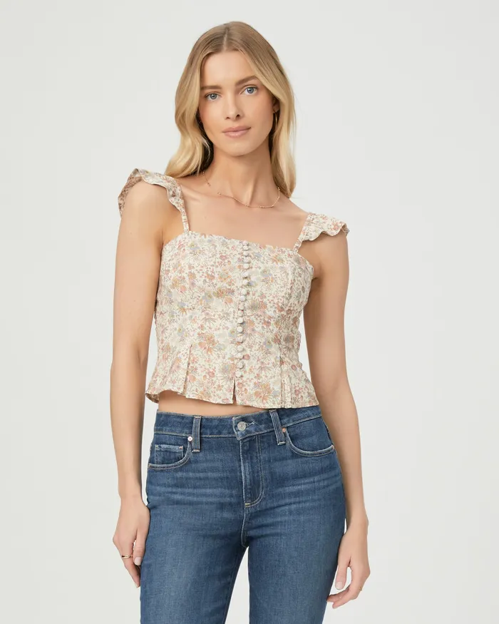 Luce Top 8211 Ivory Multi Tops and Blouses PAIGE Women Luce Top 8211 Ivory Multi Tops and Blouses PAIGE Women