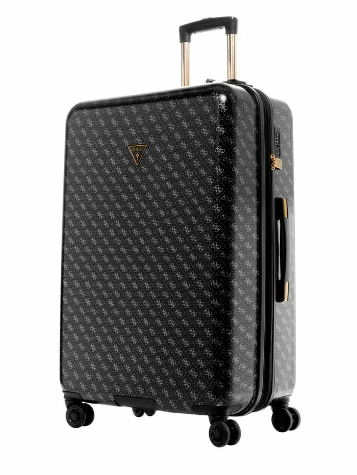 Luggage and Travel Bags WomenMen Jesco 288243 8Wheel Suitcase Coal Multi GUESS