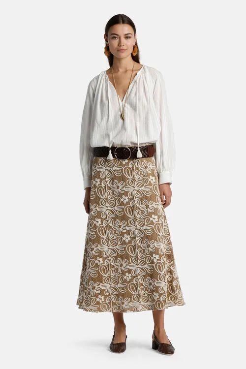 Luisa Spagnoli Brocca Brocca Cream Women Blouses and Shirts