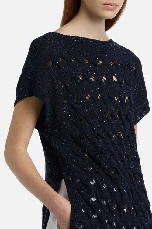 Luisa Spagnoli Knitwear Women Cannello Cannello Blue Luisa Spagnoli Knitwear Women Cannello Cannello Blue