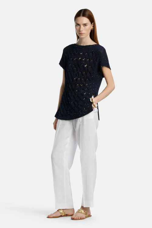 Luisa Spagnoli Knitwear Women Cannello Cannello Blue Luisa Spagnoli Knitwear Women Cannello Cannello Blue