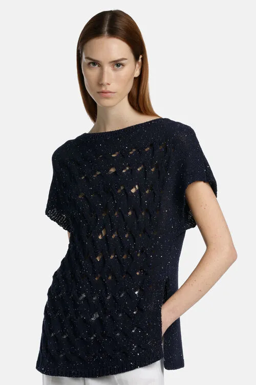 Luisa Spagnoli Knitwear Women Cannello Cannello Blue Luisa Spagnoli Knitwear Women Cannello Cannello Blue