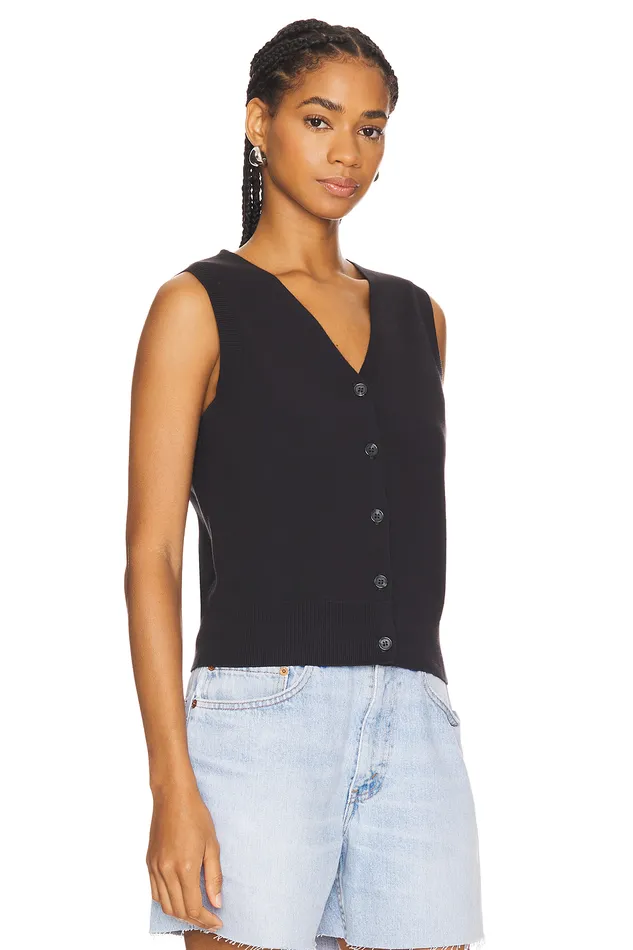 Maple Vest Black Women Lovers and Friends Sweaters and Knits Maple Vest Black Women Lovers and Friends Sweaters and Knits