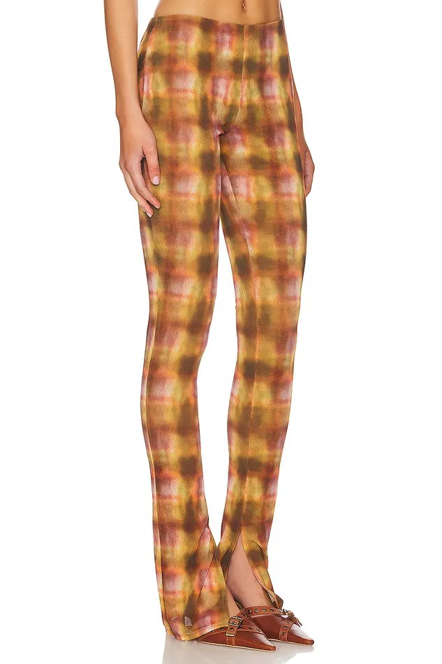Mel Pant Brown Plaid Women Lovers and Friends Pants Mel Pant Brown Plaid Women Lovers and Friends Pants
