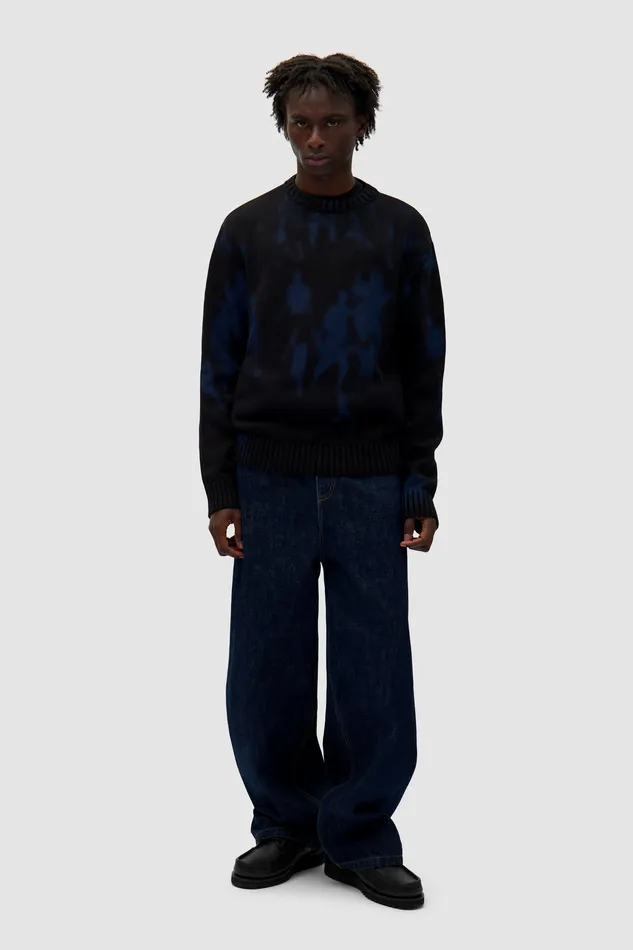 Men Arte Antwerp People Knit Sweater Noir Sweaters