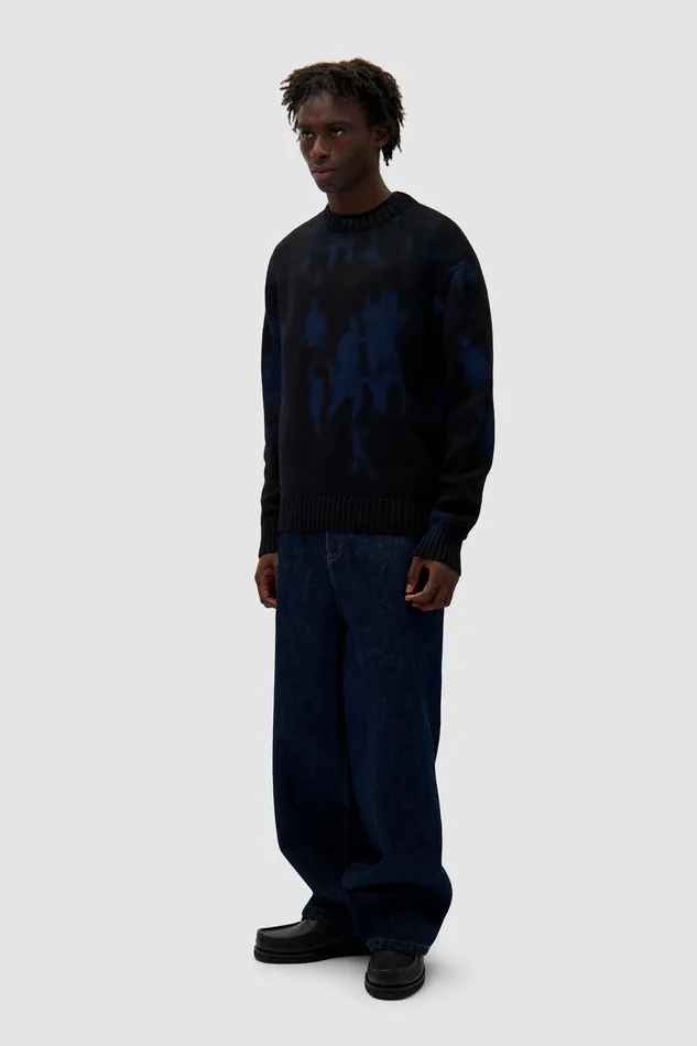 Men Arte Antwerp People Knit Sweater Noir Sweaters