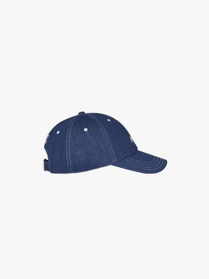 Men Beanies and Caps Givenchy GIVENCHY 1952 Embroidered Cap In Denim Purpleblue Men Beanies and Caps Givenchy GIVENCHY 1952 Embroidered Cap In Denim Purpleblue