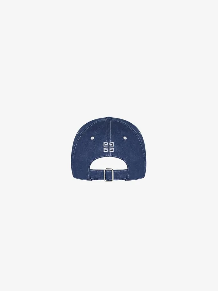 Men Beanies and Caps Givenchy GIVENCHY 1952 Embroidered Cap In Denim Purpleblue Men Beanies and Caps Givenchy GIVENCHY 1952 Embroidered Cap In Denim Purpleblue