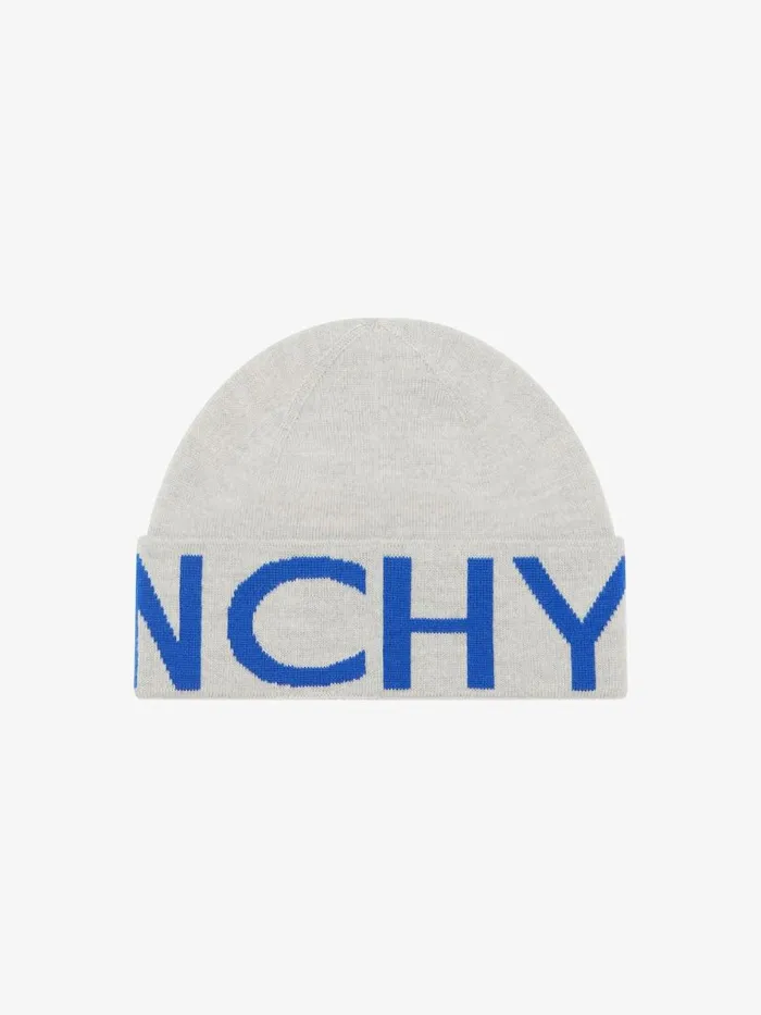 Men Beanies and Caps Givenchy GIVENCHY Beanie In Wool Light Grey Men Beanies and Caps Givenchy GIVENCHY Beanie In Wool Light Grey