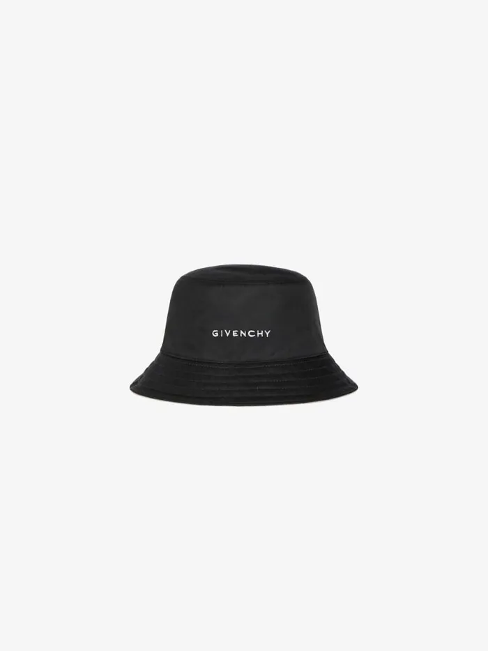 Men Beanies and Caps Givenchy GIVENCHY Bucket Hat In Nylon Black