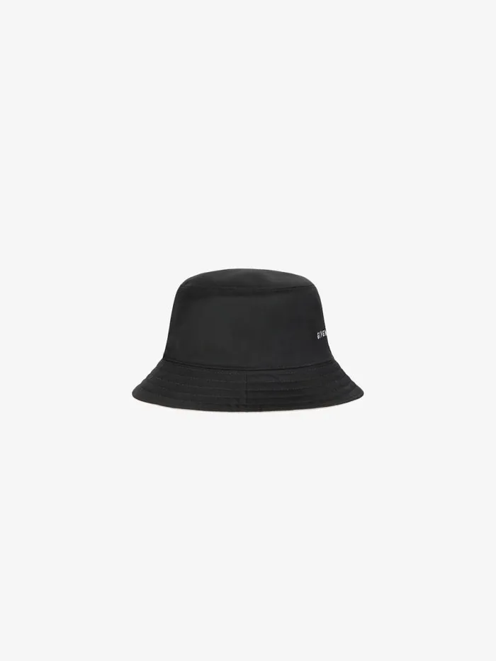 Men Beanies and Caps Givenchy GIVENCHY Bucket Hat In Nylon Black Men Beanies and Caps Givenchy GIVENCHY Bucket Hat In Nylon Black
