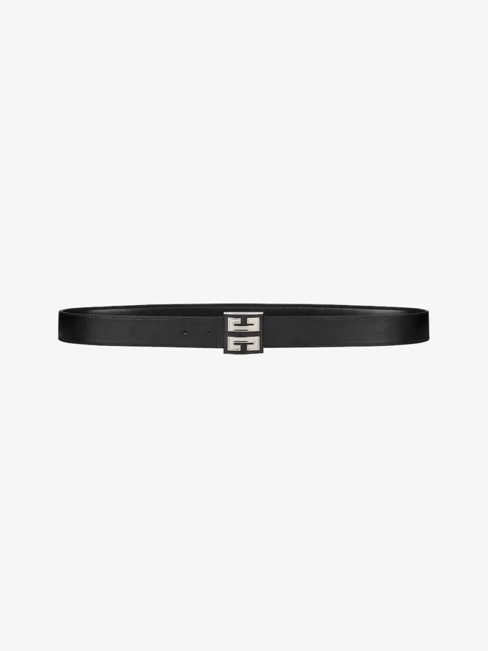 Men Belts Givenchy 4G Reversible Belt In 4G Classic Leather Black