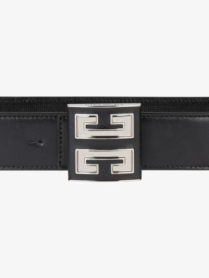 Men Belts Givenchy 4G Reversible Belt In 4G Classic Leather Black