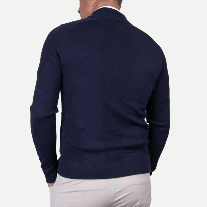 Men Calhoun Sweater Jacket Deep Space KJUS Midlayers and Sweaters