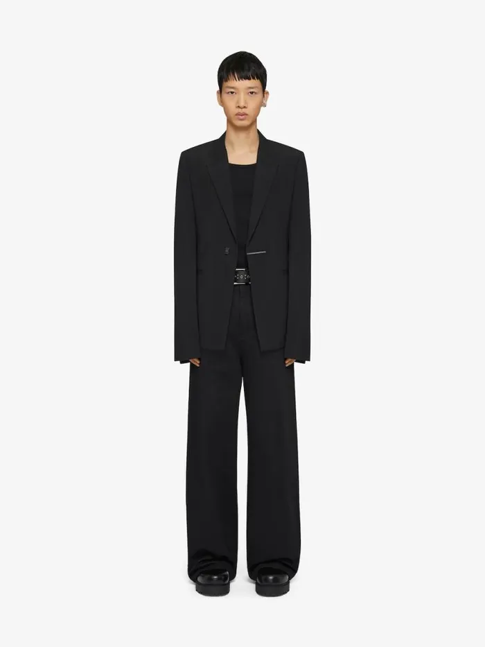 Men Coats and Jackets Givenchy Slim Fit Jacket In Wool Black