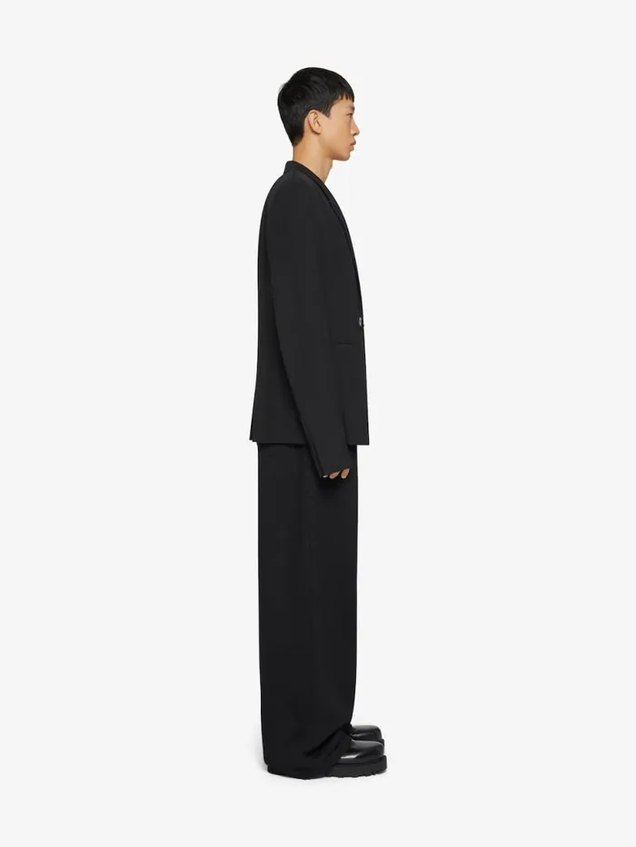 Men Coats and Jackets Givenchy Slim Fit Jacket In Wool Black