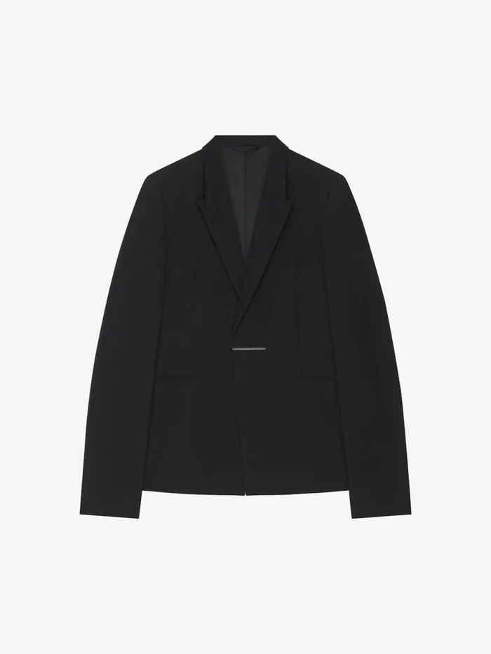 Men Coats and Jackets Givenchy Slim Fit Jacket In Wool Black