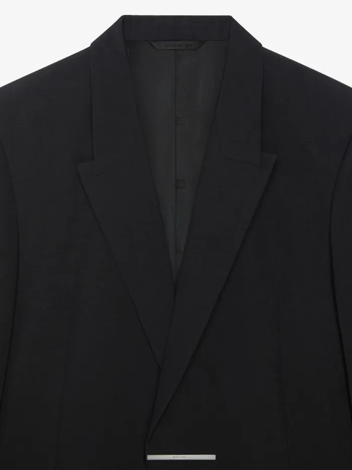 Men Coats and Jackets Givenchy Slim Fit Jacket In Wool Black