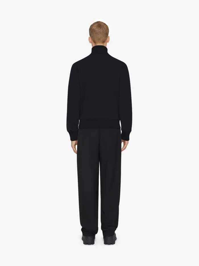 Men Coats and Jackets Givenchy Tracksuit Jacket In Fleece With 4G Detail Black