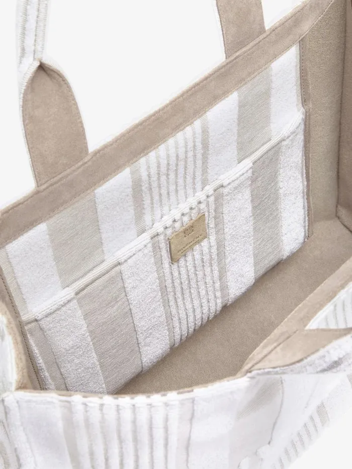 Men Crossbody Bags Givenchy GIVENCHY Tote Bag In Cotton Towelling With Stripes Ivory Men Crossbody Bags Givenchy GIVENCHY Tote Bag In Cotton Towelling With Stripes Ivory