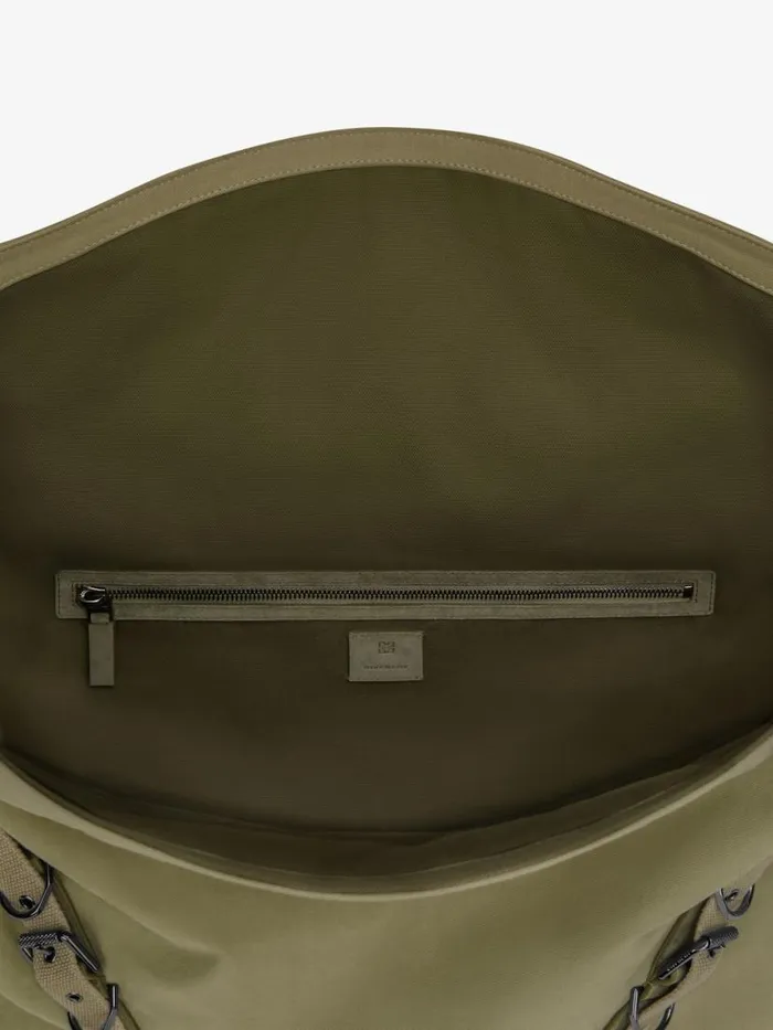 Men Crossbody Bags Givenchy Large Voyou Bag In Canvas Khaki Men Crossbody Bags Givenchy Large Voyou Bag In Canvas Khaki