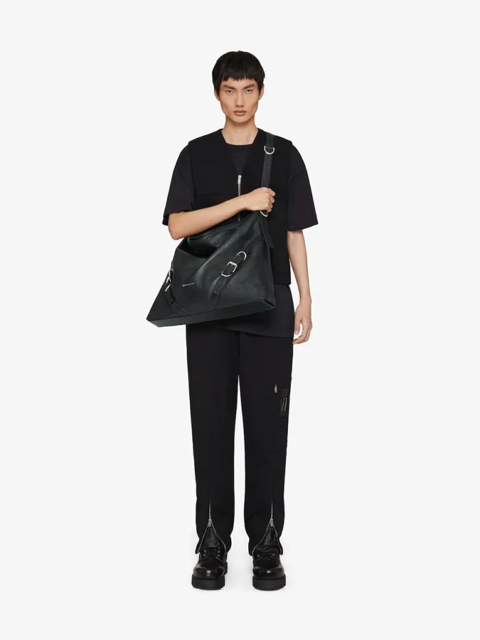 Men Crossbody Bags Givenchy Large Voyou Bag In Grained Leather Black Men Crossbody Bags Givenchy Large Voyou Bag In Grained Leather Black