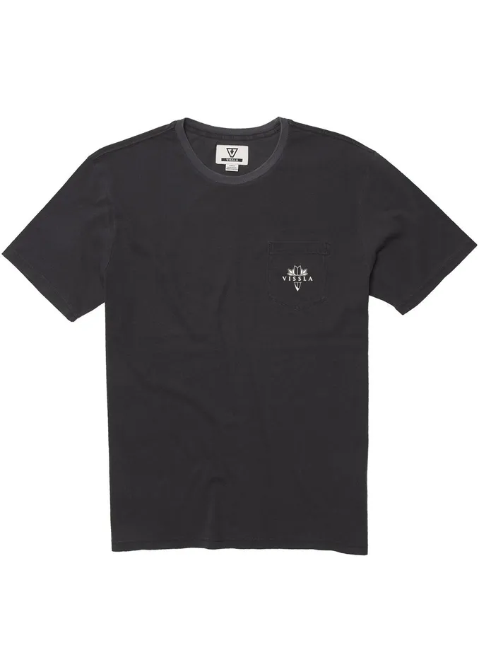 Men Dagger Ss Pkt Tee Phantom Premium Tees Vissla Men Dagger Ss Pkt Tee Phantom Premium Tees Vissla