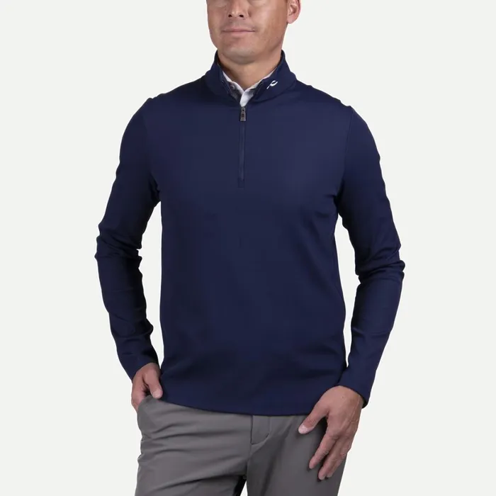 Men Ethan Midlayer HalfZip Atlanta Blue KJUS Midlayers and Sweaters