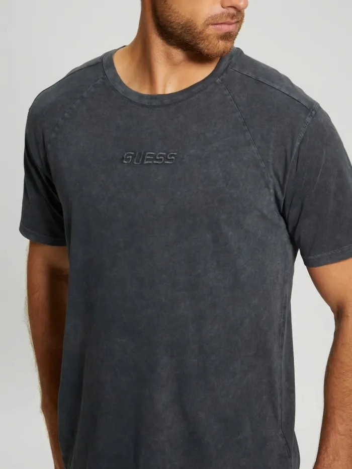 Men GUESS Dargen Signature Tee Black Activewear