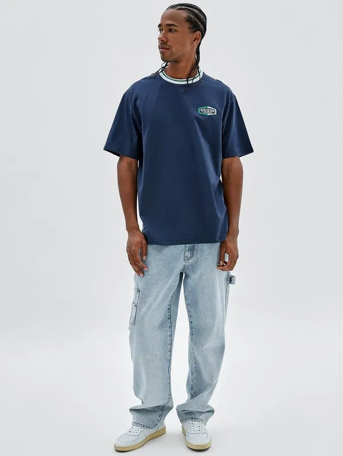 Men GUESS GUESS Originals Kit Carpenter Jeans Go Crest Lt Wash Jeans and Denim