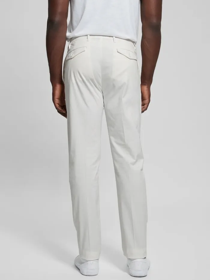 Men GUESS Noah Straight Pants Salt White Pants and Shorts Men GUESS Noah Straight Pants Salt White Pants and Shorts