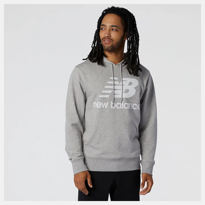 Men Hoodies and Sweatshirts New Balance NB Essentials Pullover Hoodie ATHLETIC GREY Men Hoodies and Sweatshirts New Balance NB Essentials Pullover Hoodie ATHLETIC GREY