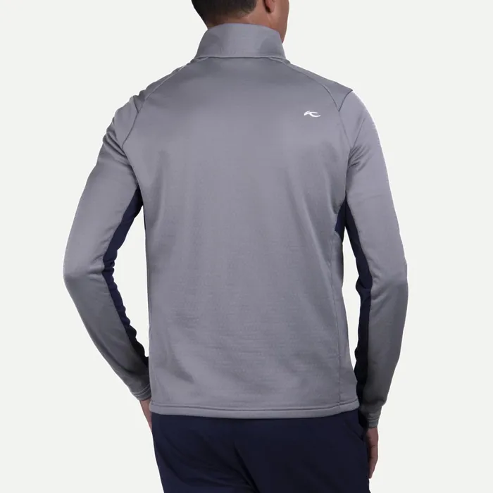 Men Hydraulic Midlayer HalfZip Pewteratlanta Blue KJUS Midlayers and Sweaters