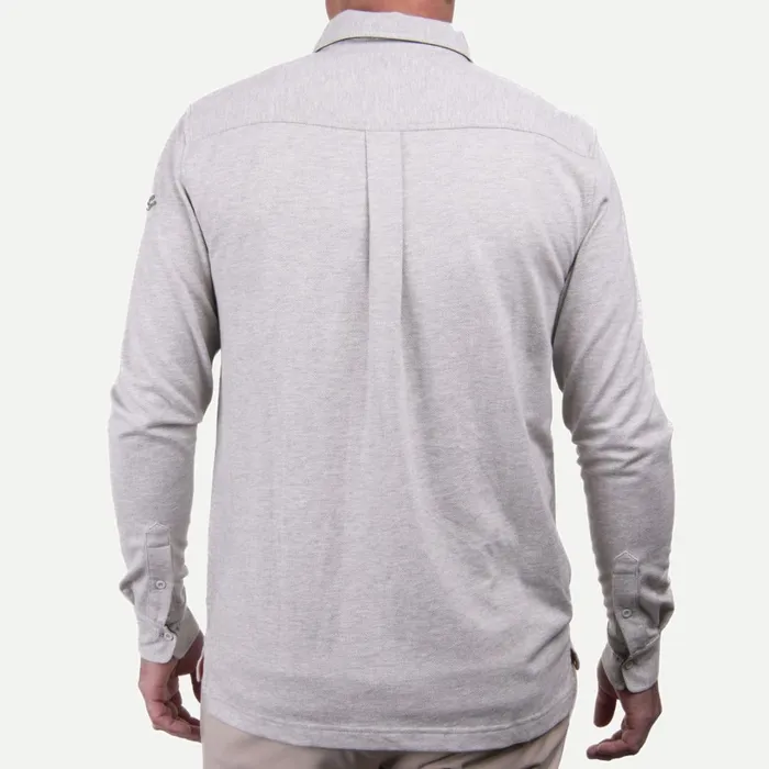 Men Inverness Texture Shirt 8211 Cashmereblend Button Shirt Creamalloy KJUS Polos and Shirts