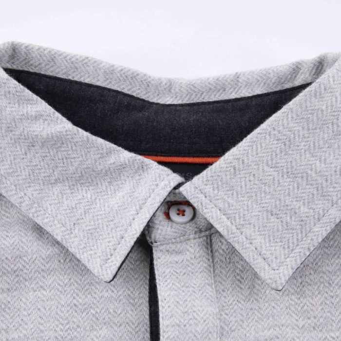 Men Inverness Texture Shirt 8211 Cashmereblend Button Shirt Creamalloy KJUS Polos and Shirts