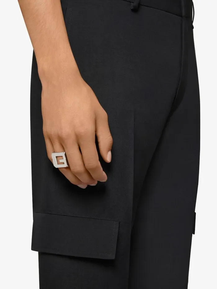 Men Jewelry Givenchy G Cube Ring In Metal Silvery Men Jewelry Givenchy G Cube Ring In Metal Silvery