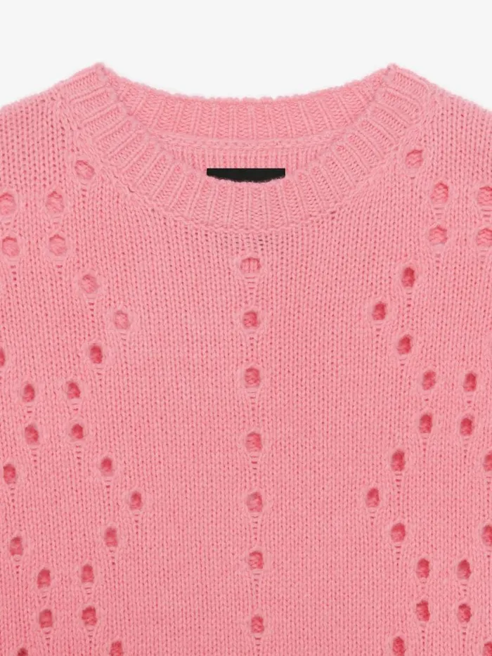 Men Knitwear Givenchy Oversized Sweater In Wool Flamingo