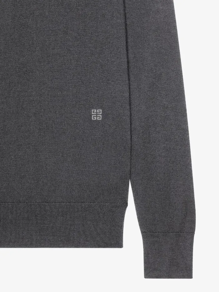 Men Knitwear Givenchy Sweater In Wool And Cashmere Medium Grey Men Knitwear Givenchy Sweater In Wool And Cashmere Medium Grey