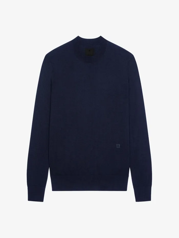 Men Knitwear Givenchy Sweater In Wool And Cashmere Night Blue