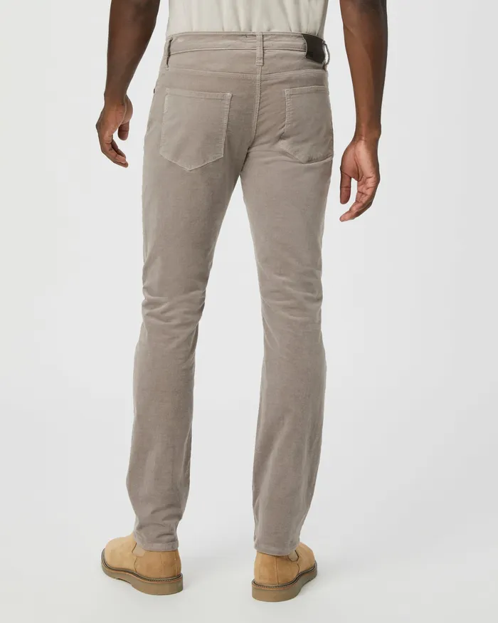 Men Lennox Slim Pant 8211 Silver Pearl Corduroy Pants and Joggers PAIGE