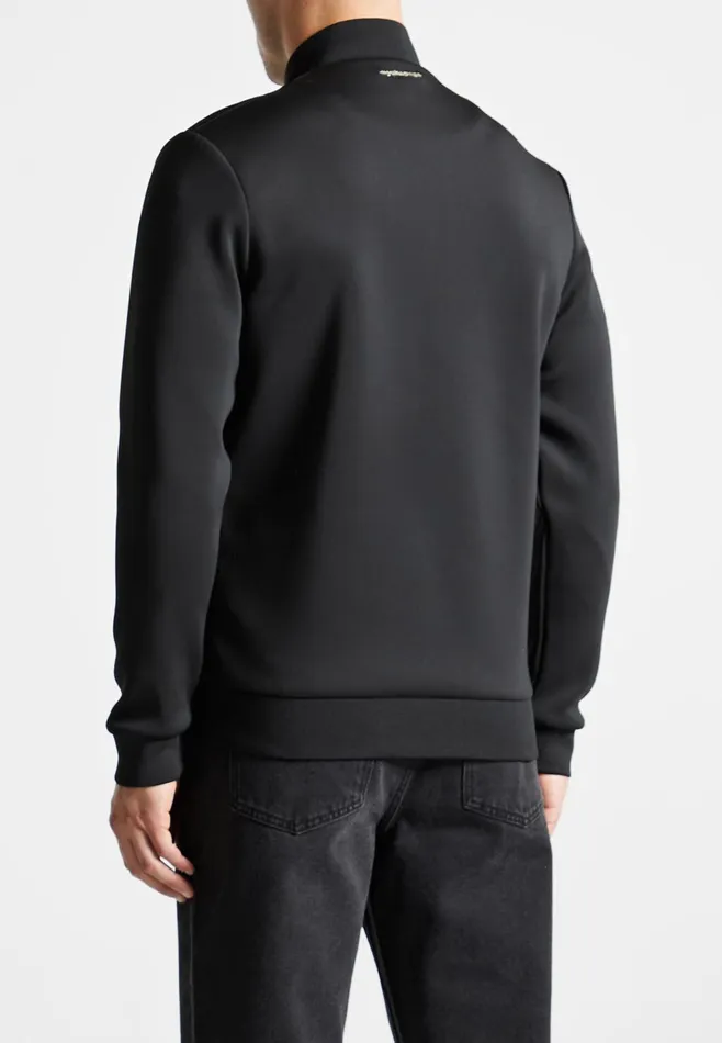 Men Manire De Voir Nylon And Neoprene Quilted Jacket Black