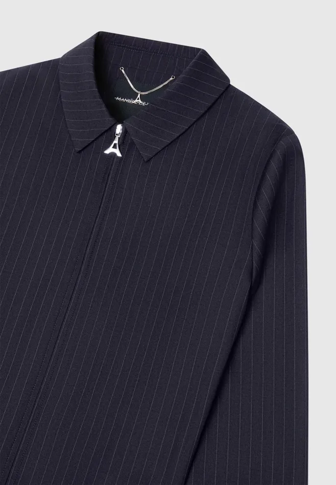 Men Manire De Voir Pinstripe Tailored Jacket Navy