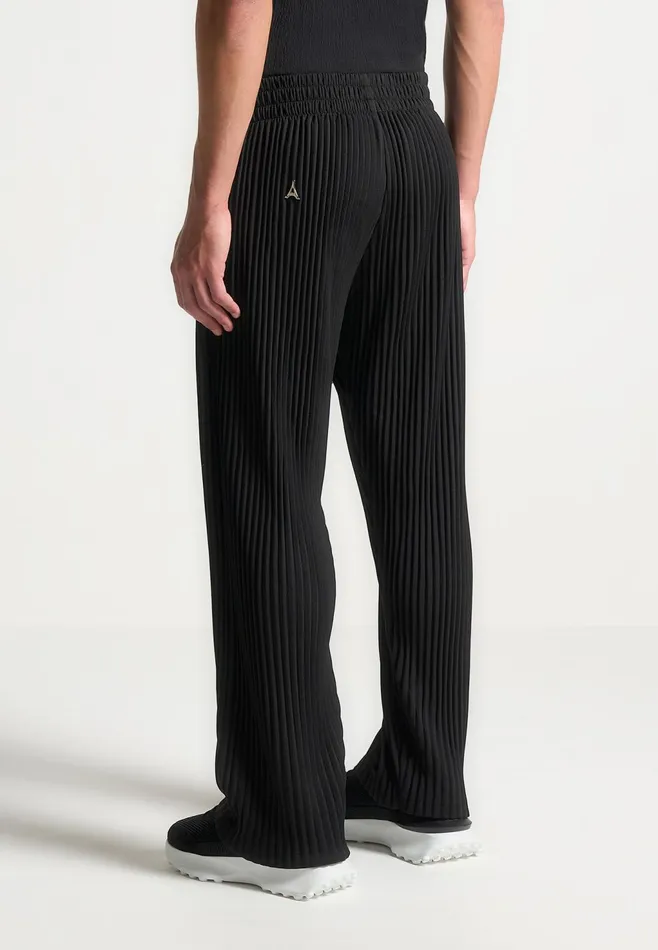 Men Manire De Voir Pleated Trousers Black