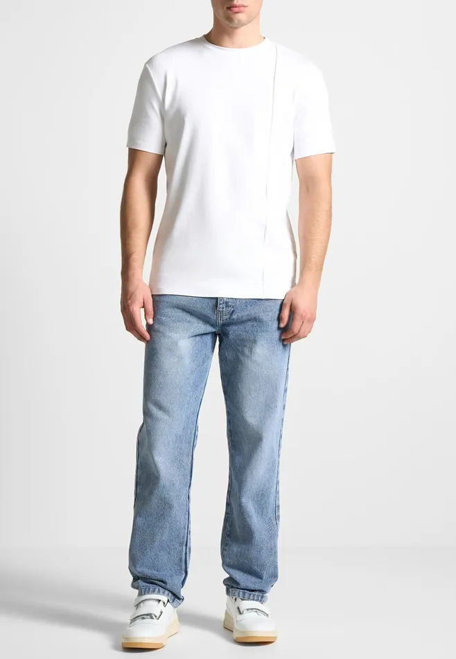 Men Manire De Voir Relaxed Fit Jean Washed Blue